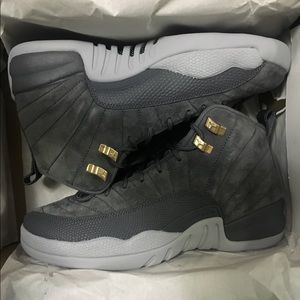 Size6.5 BigKids RETRO:Jordan12 Dark Grey-Wolf(New)